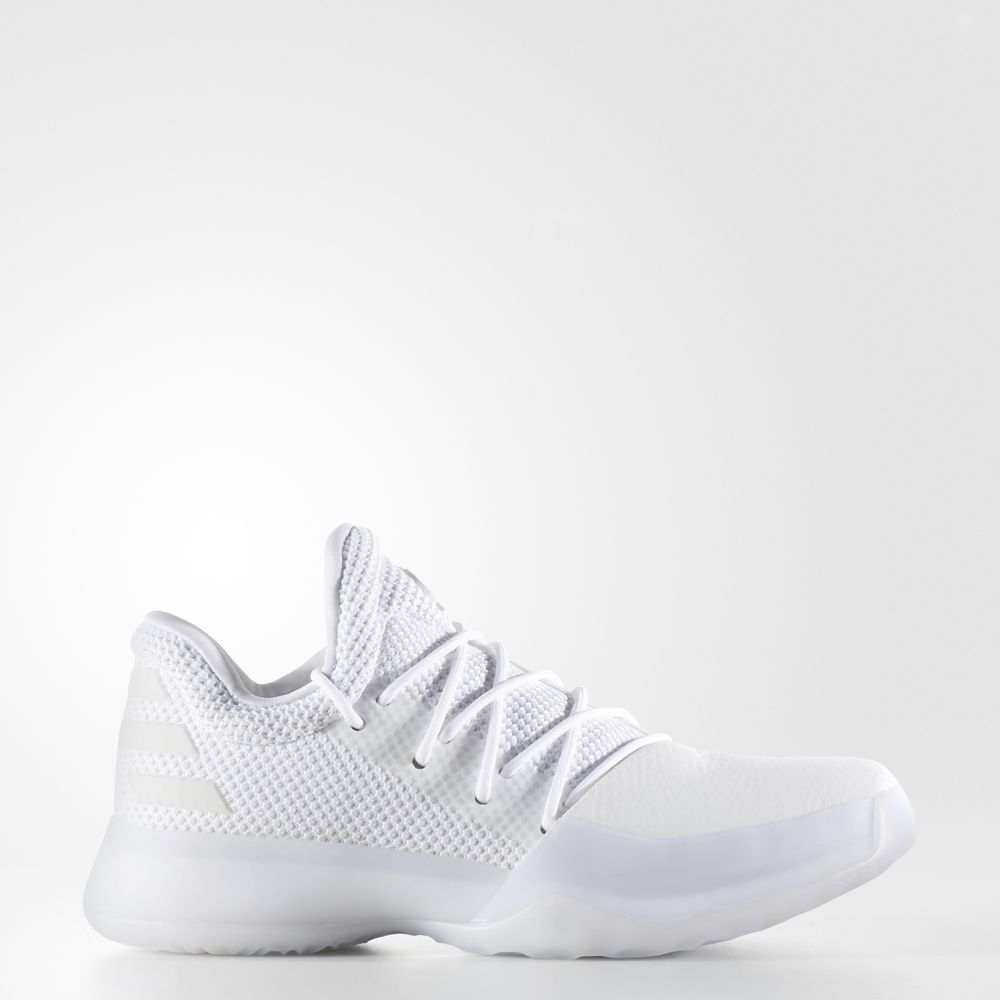 Adidas Harden Vol. 1 - παπουτσια μπασκετ για αγορια - Ασπρα/Ασπρα,Μέγεθος: EU 27 – 39 1/3 (558TYKPQ)